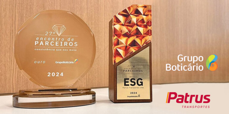 Patrus Transportes é premiada em dobro pelo Grupo Boticário: Fornecedor Ouro e Destaque ESG
