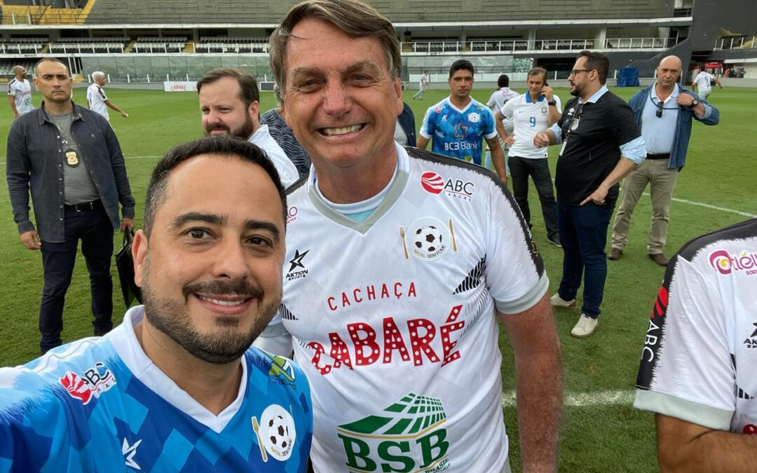 Vice-presidente extraordinário da NTC&Logística participa de jogo beneficente com presença do presidente Jair Bolsonaro