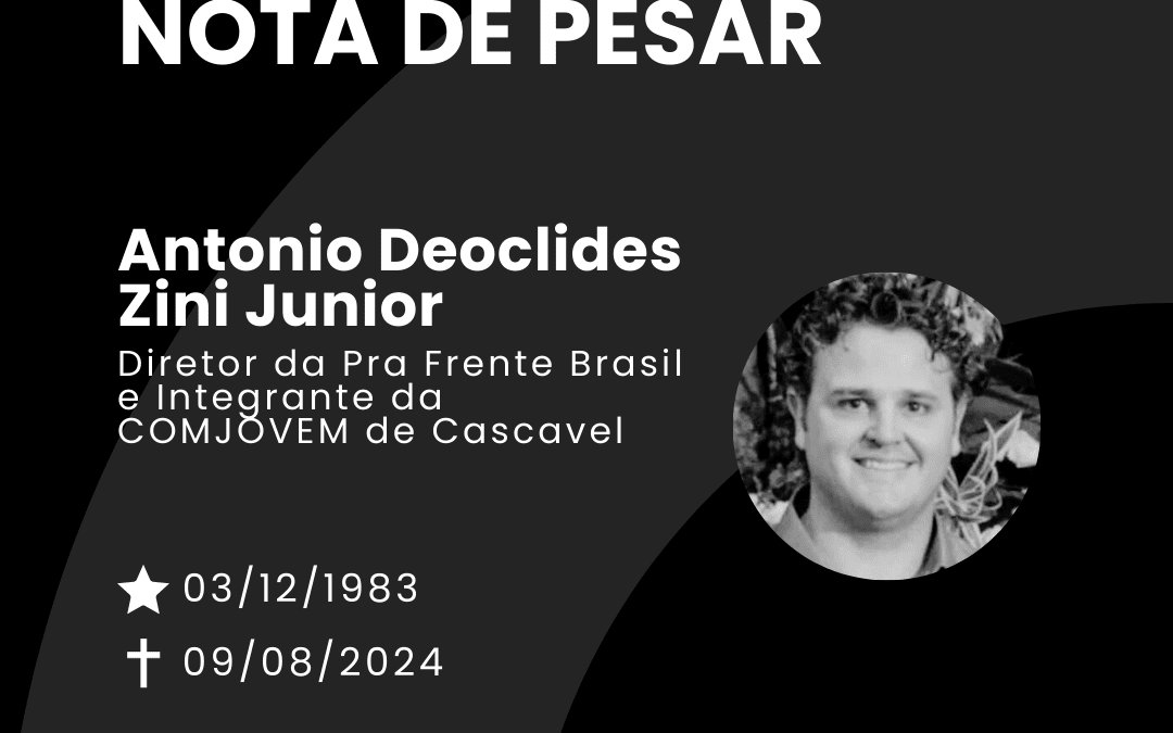 Nota de Pesar – Antonio Deoclides Zini Júnior