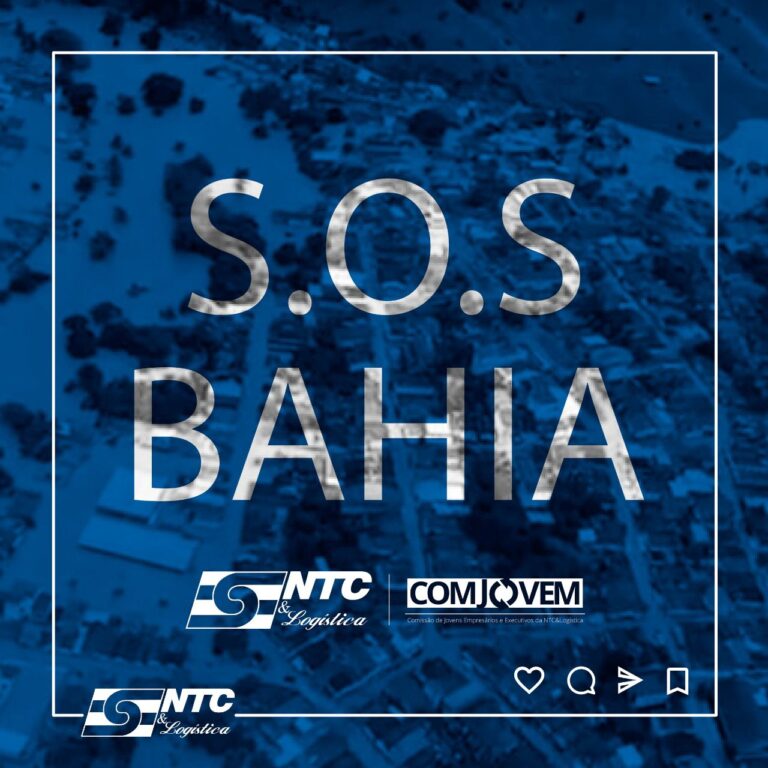 NTC&Logística e COMJOVEM lançam campanha S.O.S Bahia