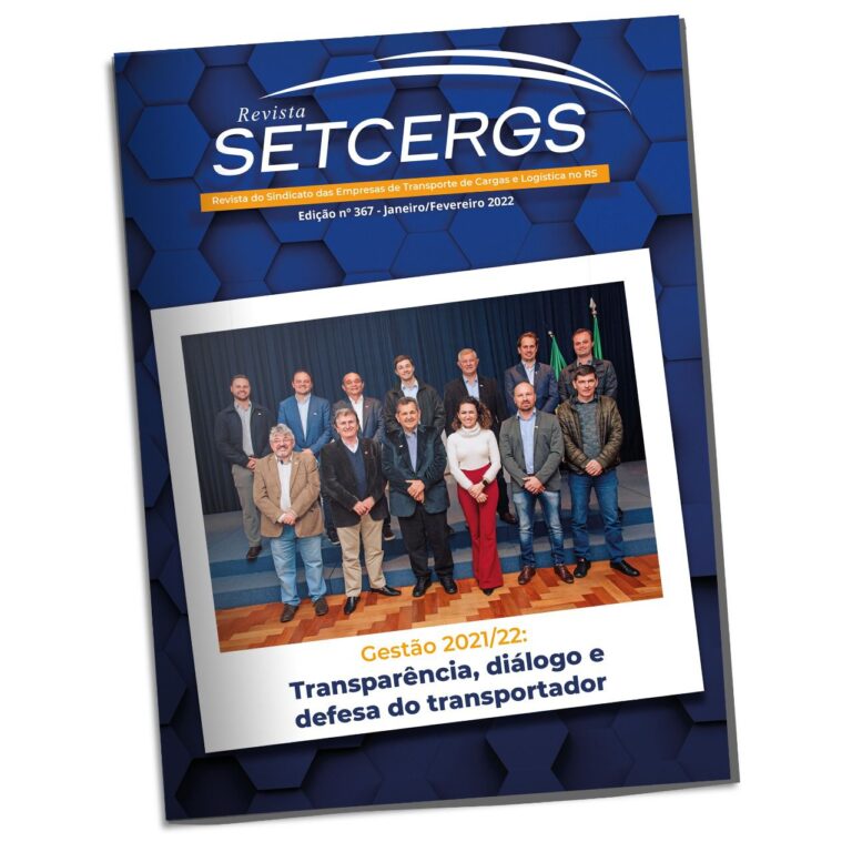 Revista SETCERGS destaca os avanços em defesa do transporte de cargas gaúcho em 2021