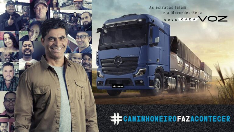 Mercedes lança campanha em homenagem aos motoristas caminhoneiros