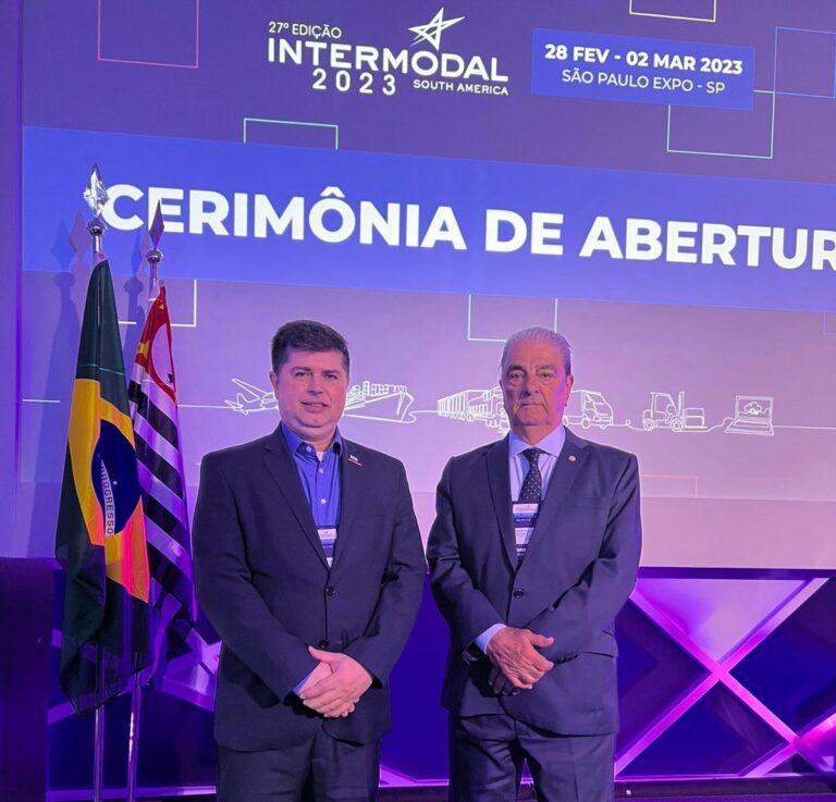 Presidente Francisco Pelucio participa da cerimônia de abertura da Intermodal South América 2023