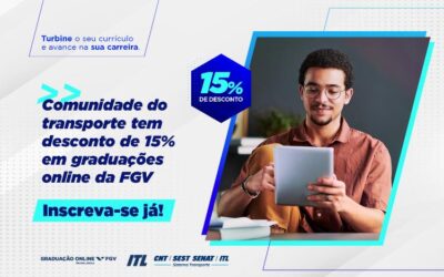 Novo vestibular: comunidade do transporte tem desconto de 15% em graduações online da FGV