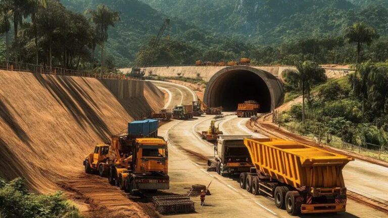 Governo vai construir túnel colossal de 8 bilhões para caminhões (hexatrens) atravessarem rodovia