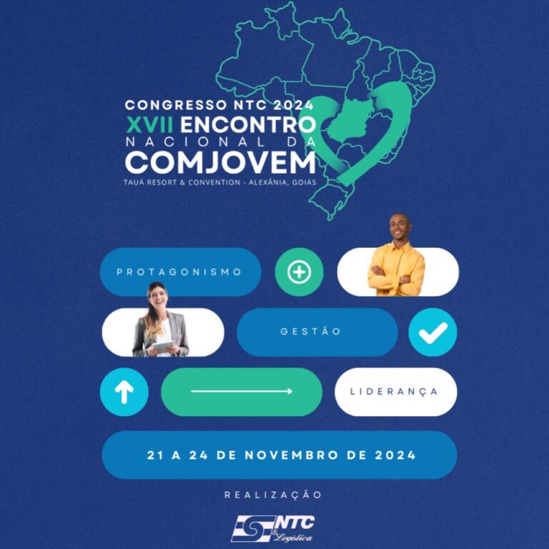 Penúltimo dia para se inscrever no Congresso NTC 2024 – XVII Encontro Nacional da COMJOVEM, em Goiás